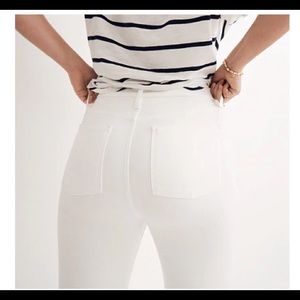 Madewell Highwaisted white skinny jeans